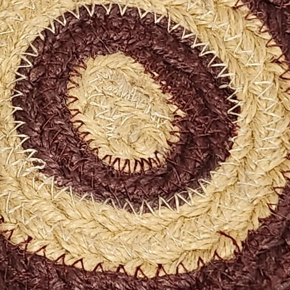 Americana Patriotic Star Jute Mat Braided Placemat 14